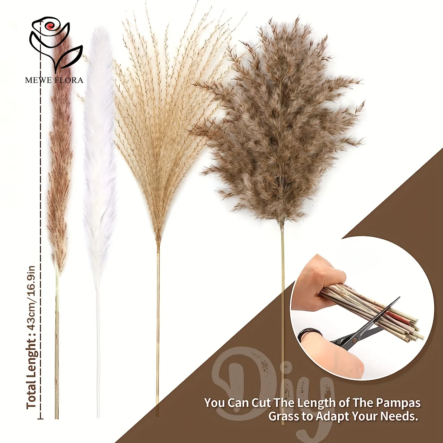 Natural Dried Flower Pampas Grass Bouquet Boho Wedding Decoration Artificial Flowers Christmas Home Decor Photography Props