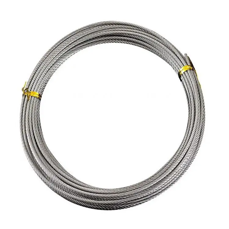 201 304 316   Corrosion Resistance 7*19 7*7 High Tensile 20mm 24mm  Stainless Steel Wire Rope