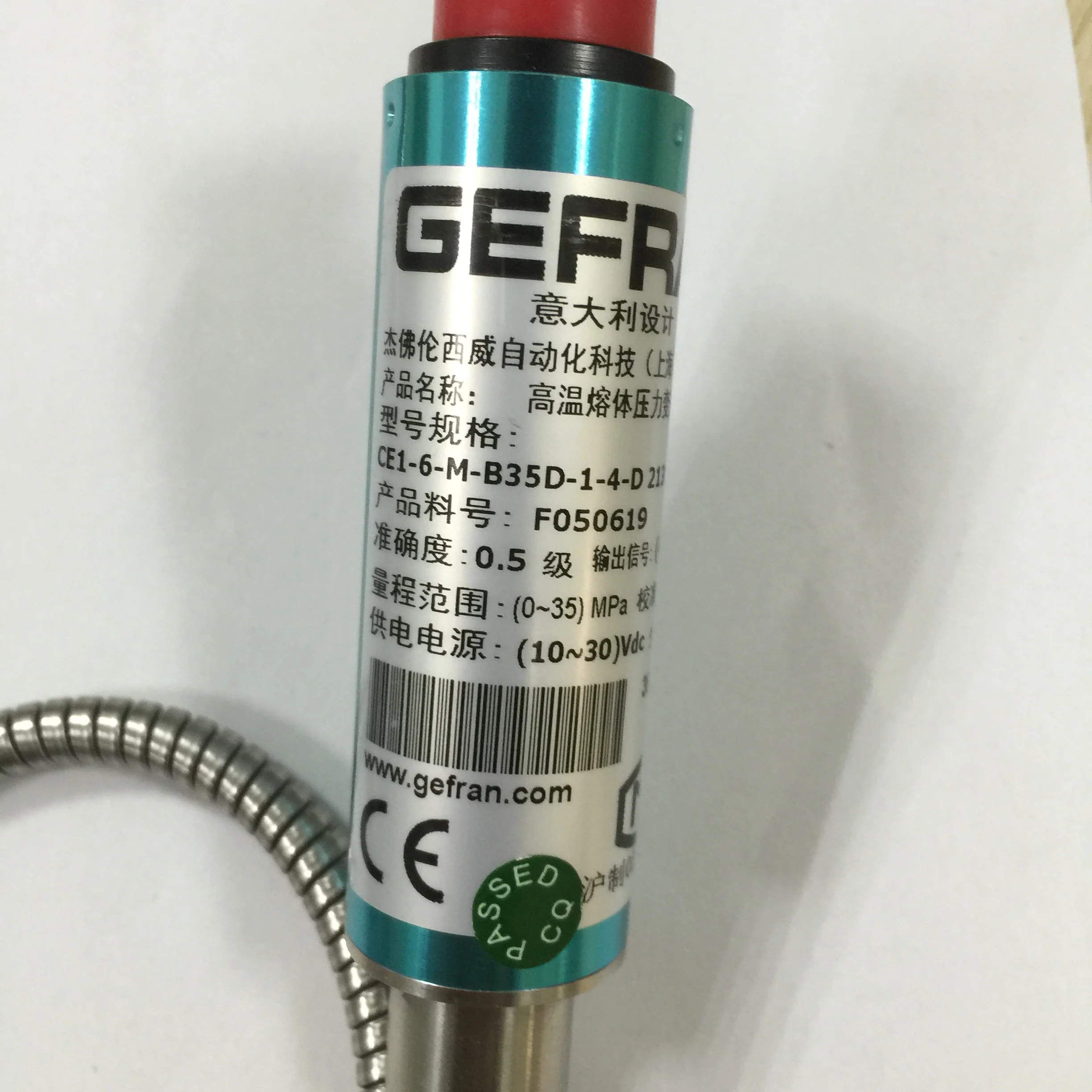 Originale importato GEFRAN Italian GEFRAN CE1-6-M-B35D-1-4-D Melt Press