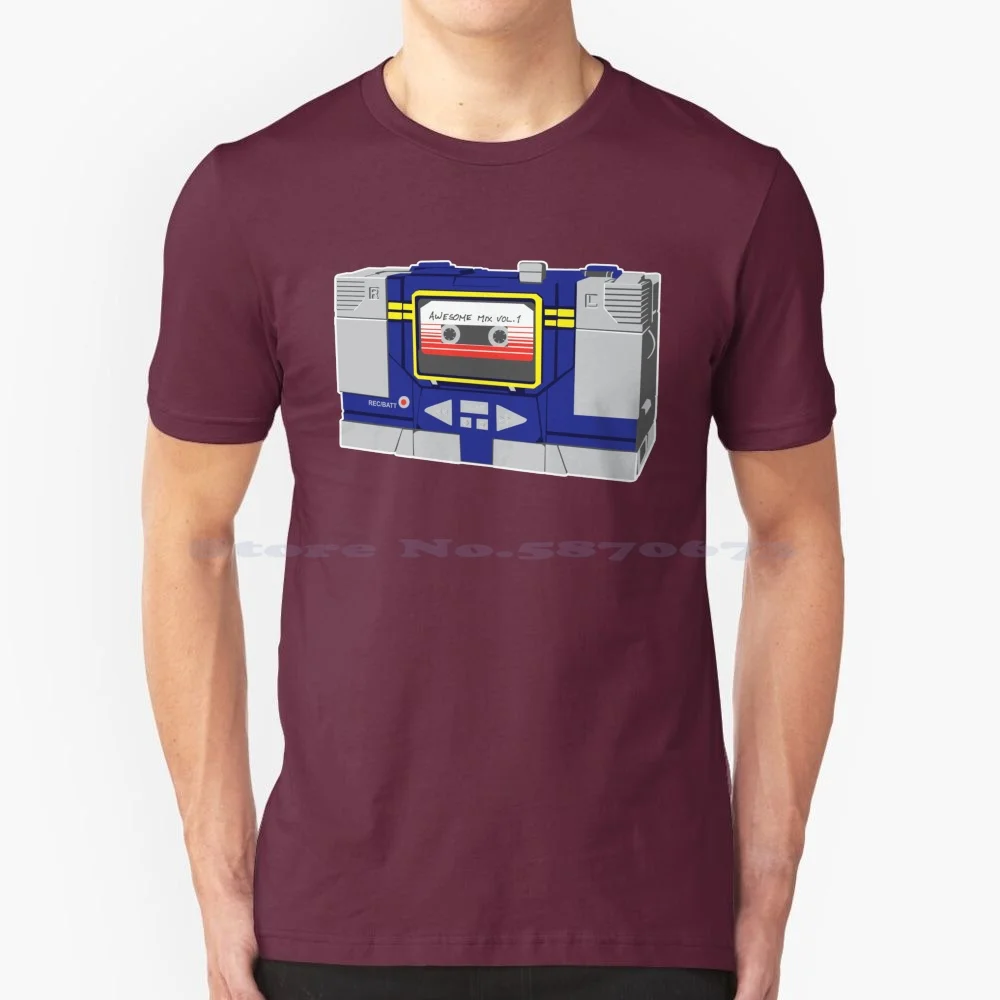 Soundwave's Hooked On A Feeling T Shirt 100% Cotton Tee Soundwave Mixtape Decepticon Peter Quill