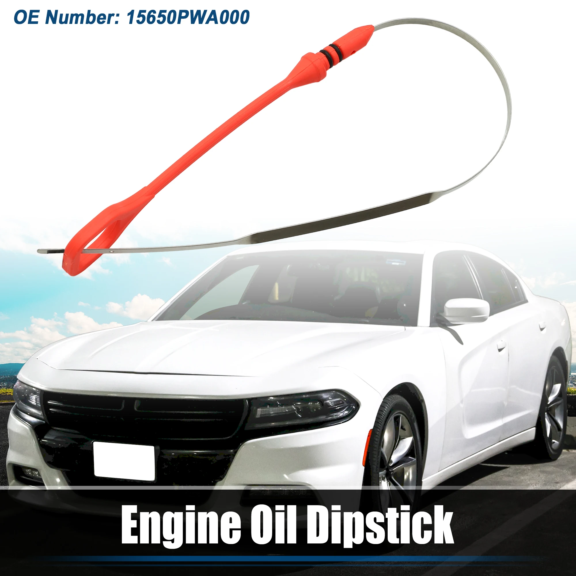 UXCELL 1 Pcs Engine Oil Fluid Level Dipstick for Honda Fit Base Sport No.15650PWA000