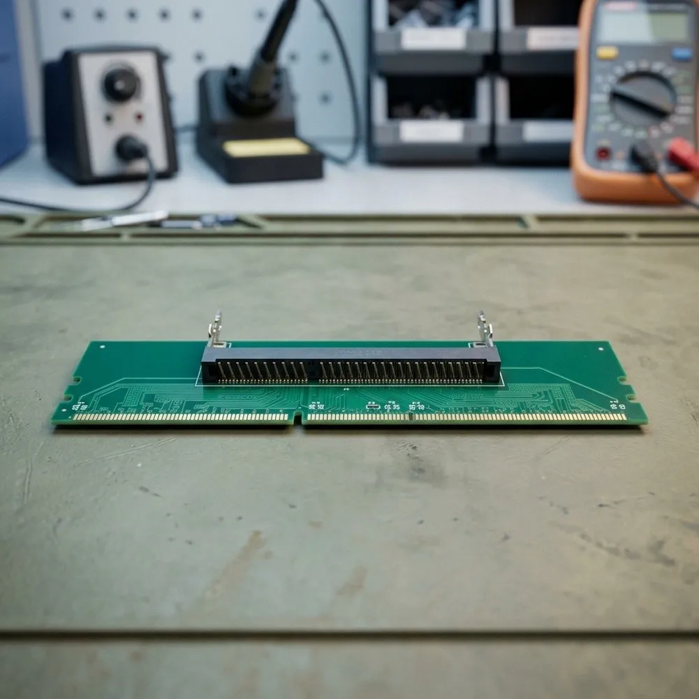 SO DIMM to DIMM Adapter Card for DDR3 DDR4 DDR5 For Laptop Modules Compatible with Desktop Motherboards 13.4mm x 3.7mm
