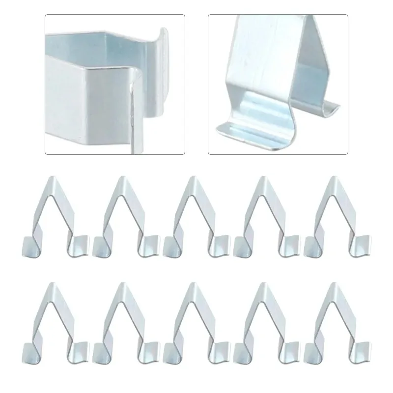 10pcs Car Metal Trim Panel Clips Seat 16mm Boot & Tailgate Interior Lining 4A0867276B For Seat For Skoda For Bora For A1 For A3