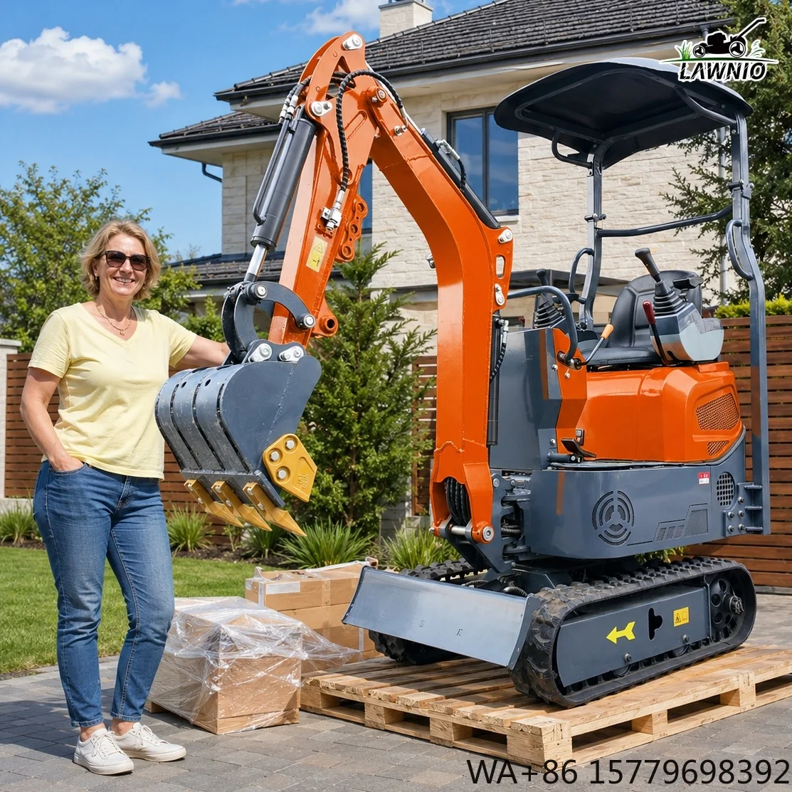 Multiple Configurations And Attachments Available Digger  Rubber Tracks Easy Operation for Orchard Work Excavator