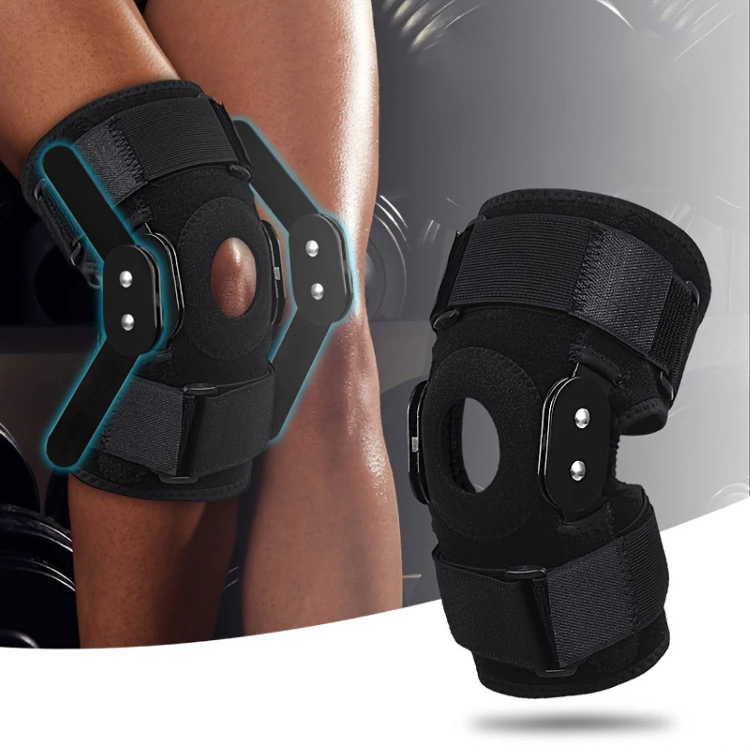 1pc Knee Stable Support For ACL, Arthritis, Tendinitis, Adjustable Compression Band, Suitable For Men And Women