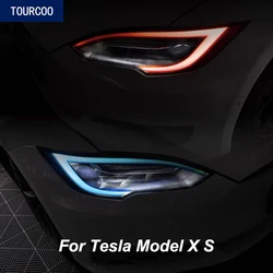 Dla Tesla Model X S reflektor światła do jazdy dziennej zmienia kolor filmu przeciw zarysowaniom