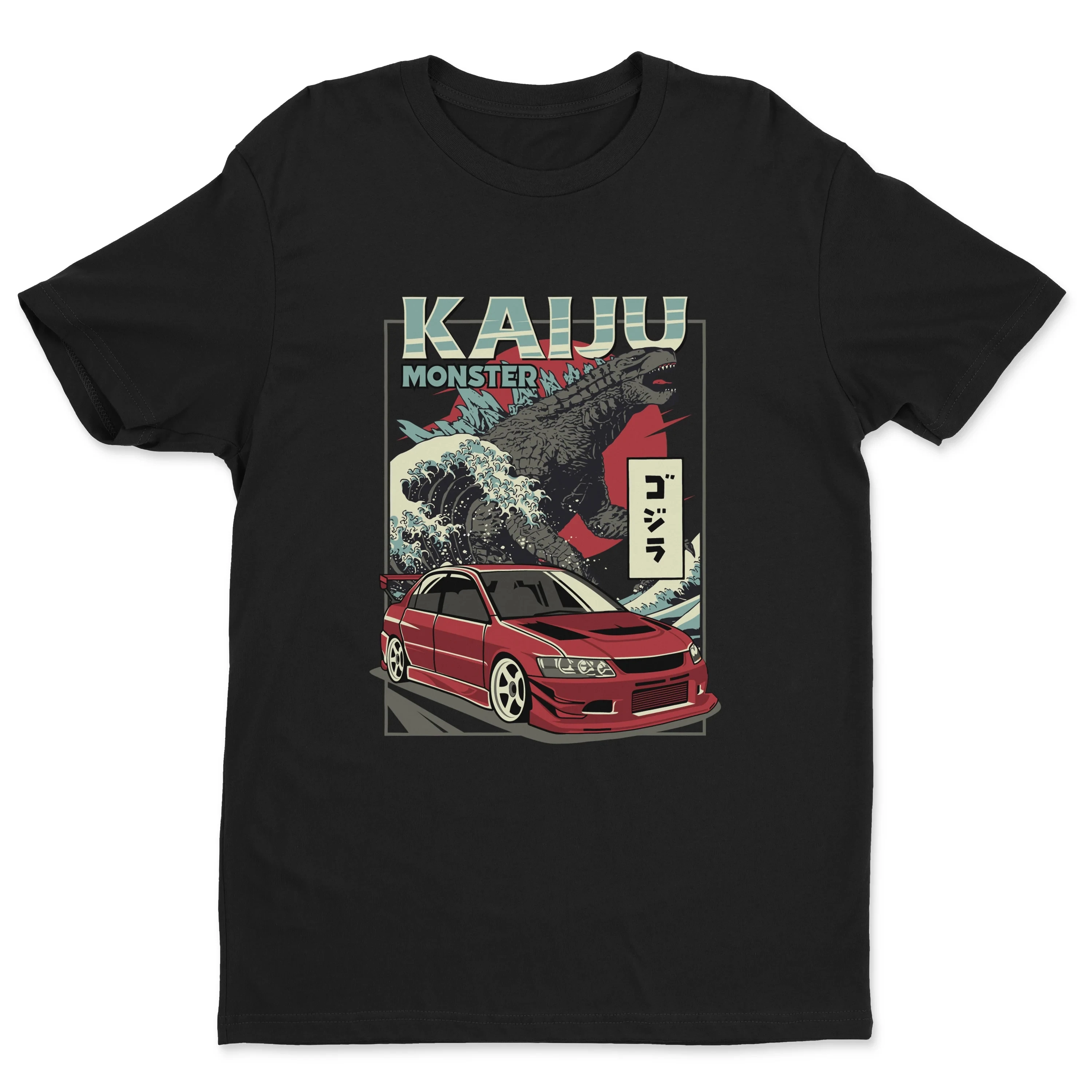 Vintage Lancer Evolution Kaiju Monster Car T-Shirt 100% Cotton O-Neck Short Sleeve Summer Casual Mens T-shirt Size S-3XL