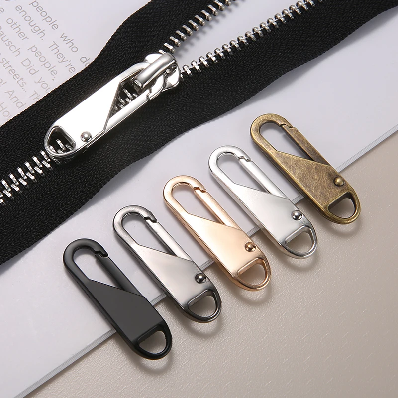 1/2/4/5/10Pcs Zipper Slider Instant Universal Repair Kit Replacement for Broken Buckle Travel Bag Suitcase Tent Backpack Zippers