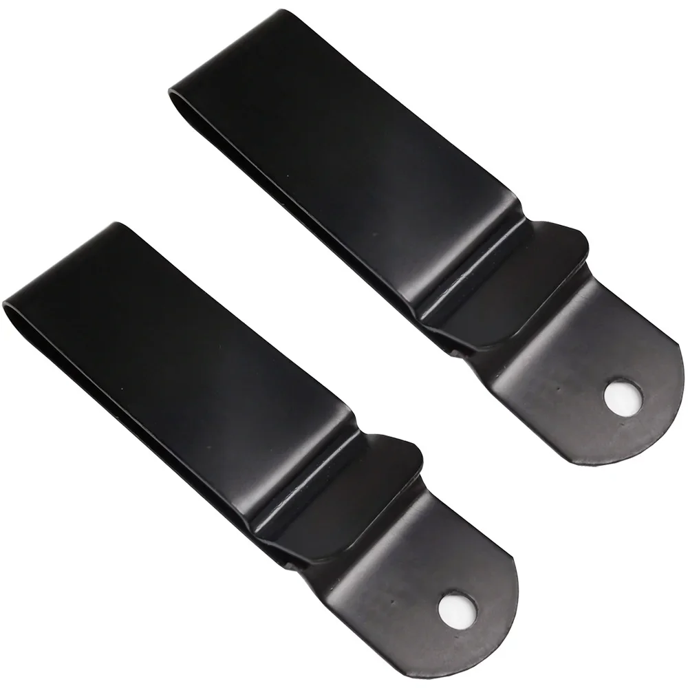 2PCS Black Coated Metal Belt Clip For Mounting on KYDEX and Leather Carry Systems DIY Sheaths Holsters