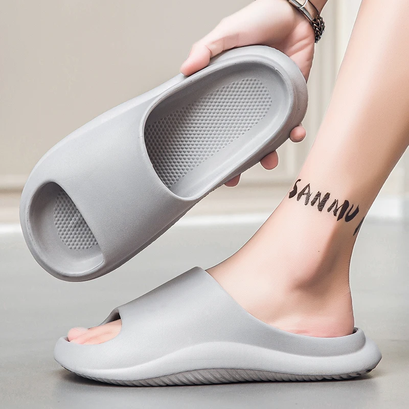 Thick Platform Bathroom Home Slippers Women Fashion Soft Sole EVA Indoor Slides Women sandals 2025 Summer Non-slip Flip Flops