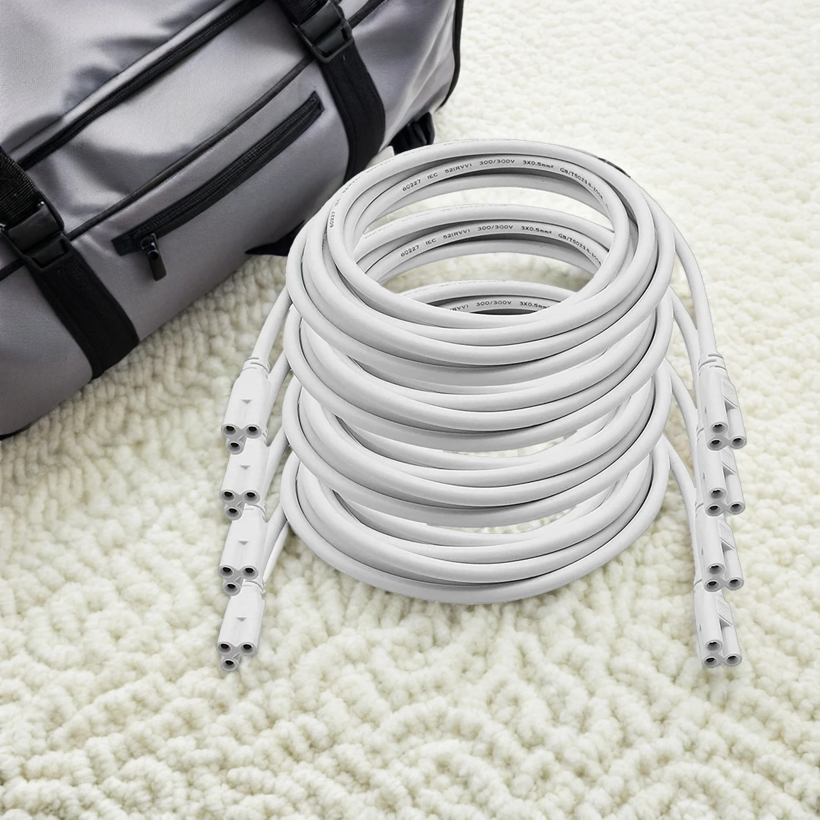 4 قطعة T5 LED كابل أنبوب متكامل 3 دبوس موصل سلك لا يتطلب لحام لمشاريع الإضاءة أنبوبة ليد سلك الطاقة #3