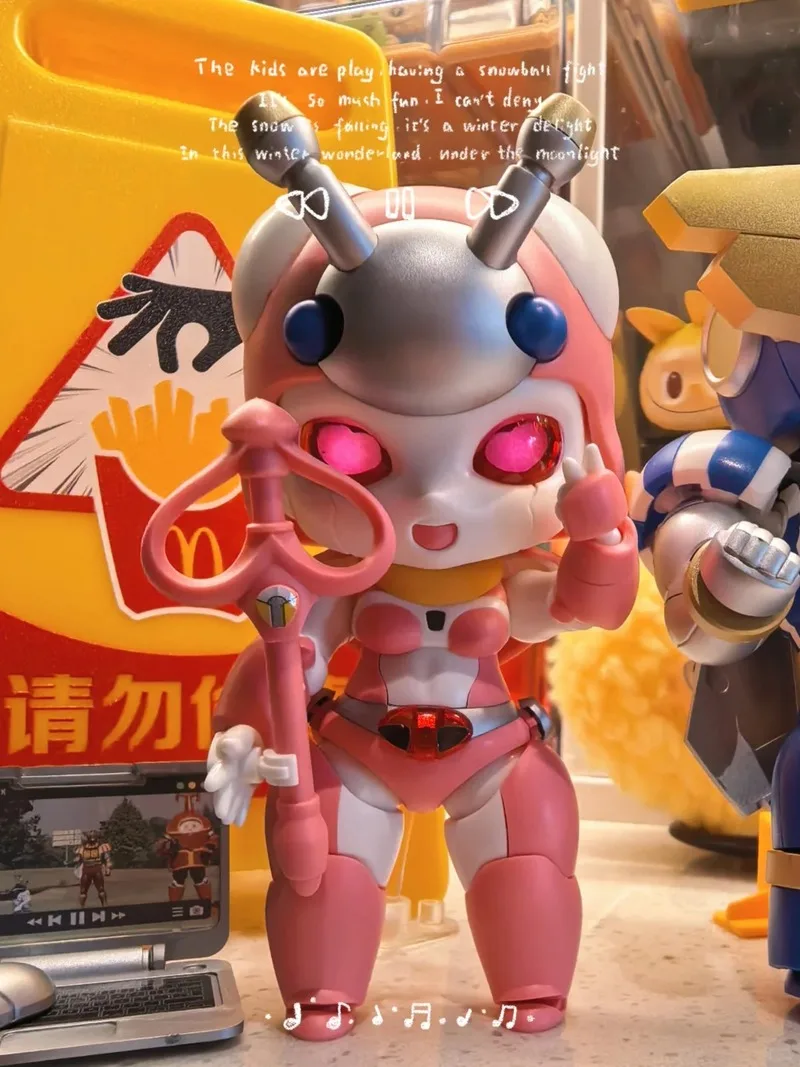 In Stock Original Orange Cat Sixth Bullet B-Robo Kabutack  Captain Tentoleena Q-Version Assembled Model Toy view 3