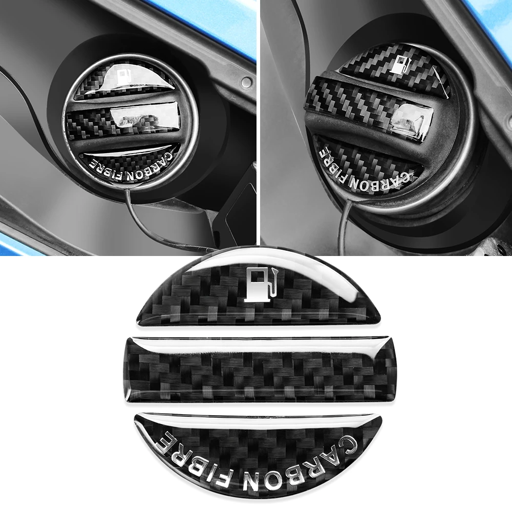 Carbon Fiber Fuel Tank Cap Cover Decorative Stickers for Citroen C3 DS3 C2 C4 Aircross Berlingo C1 Elysee Picasso C5 Xsara