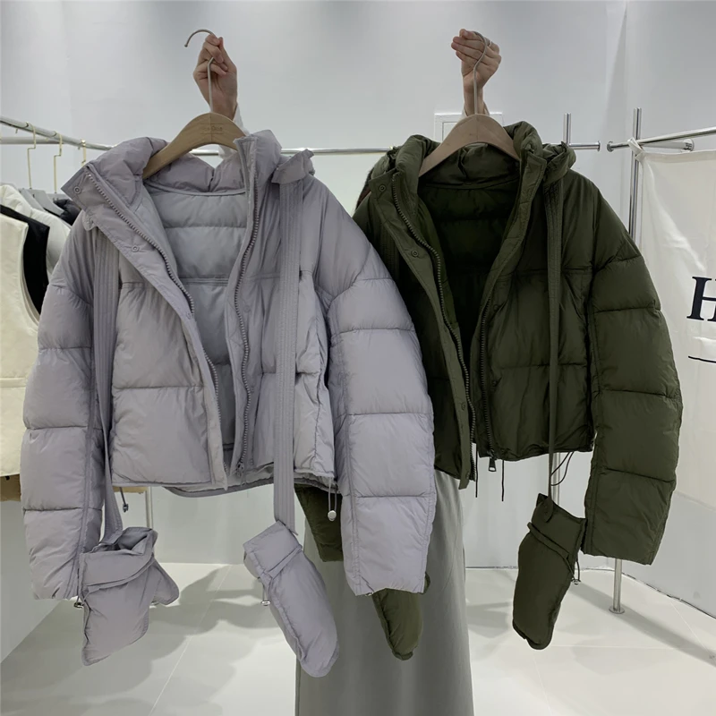 90% 2023 Top Quality Women Winter Coat White Duck Down Parkas Female Thick Warm Windproof Loose Oversived Puffer Jacket