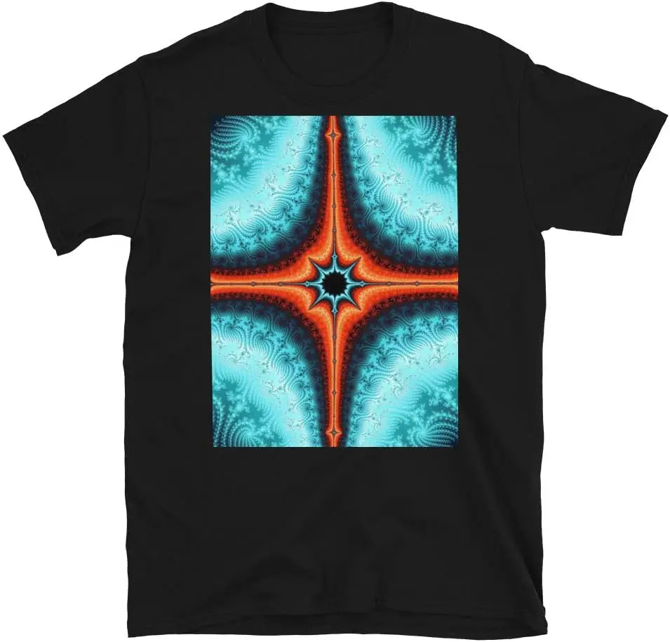 Psychedelic Fractal Mandelbrot Surrealism 3 Unisex T-Shirt Scientific Trippy tie-dye Style Mathematics