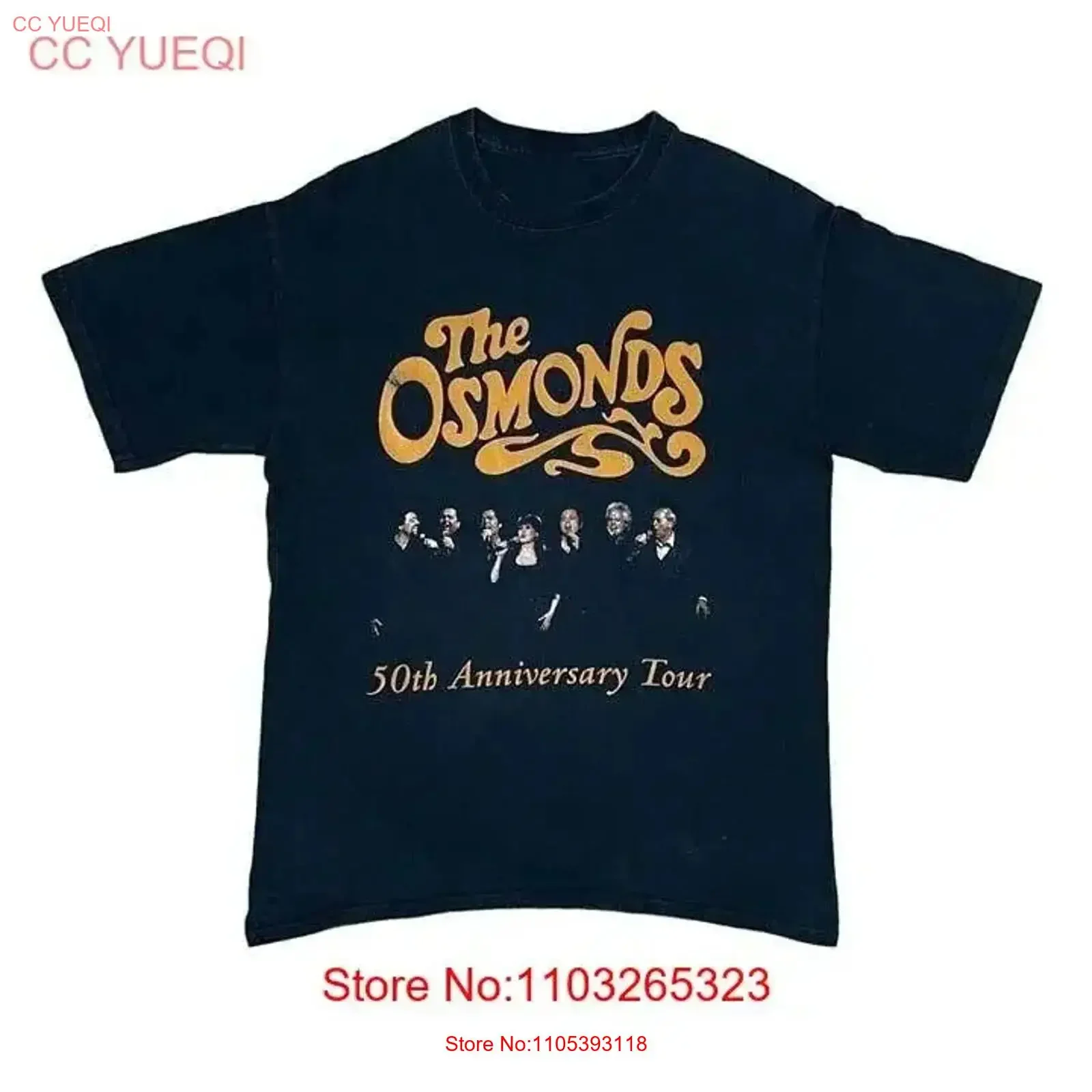 The Osmonds 50th Anniversary Tour 100 Cotton T Shirt Adults 1side NI1062 vintage Washed Breathable designer clothes homme Soft