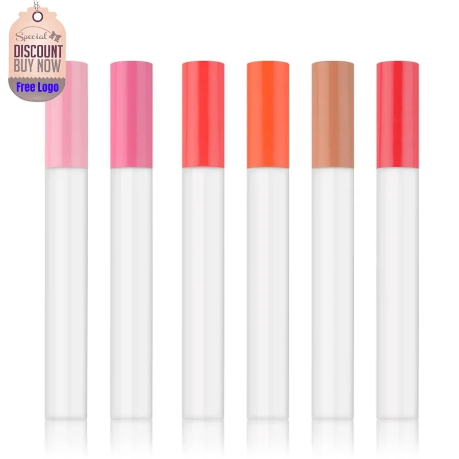 

Custom 6pcs/set Smoke Pipe Liquid Lipstick Kit Matte Long Lasting Non Stick Cup Waterproof Nude Sexy Red Lipgloss Set Bulk