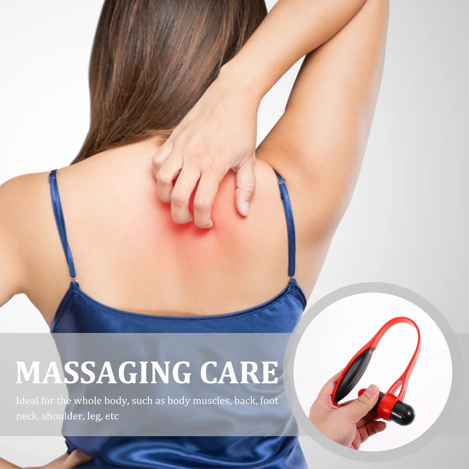 

Massage Hammer for Body Acupoint Muscle Relaxation Long Handle Comfort Grip Retirement Gift Home Office Use Portable Therapy