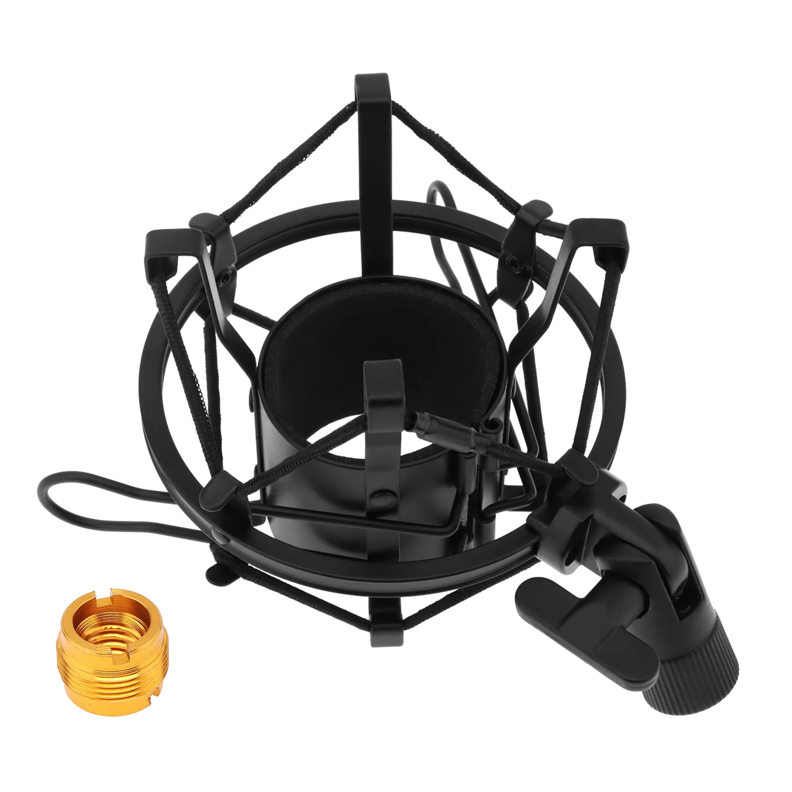 

Microphone Shock Mount with Copper Transfer for Computer Condenser Mic Metal Recording Studio Clip Spider