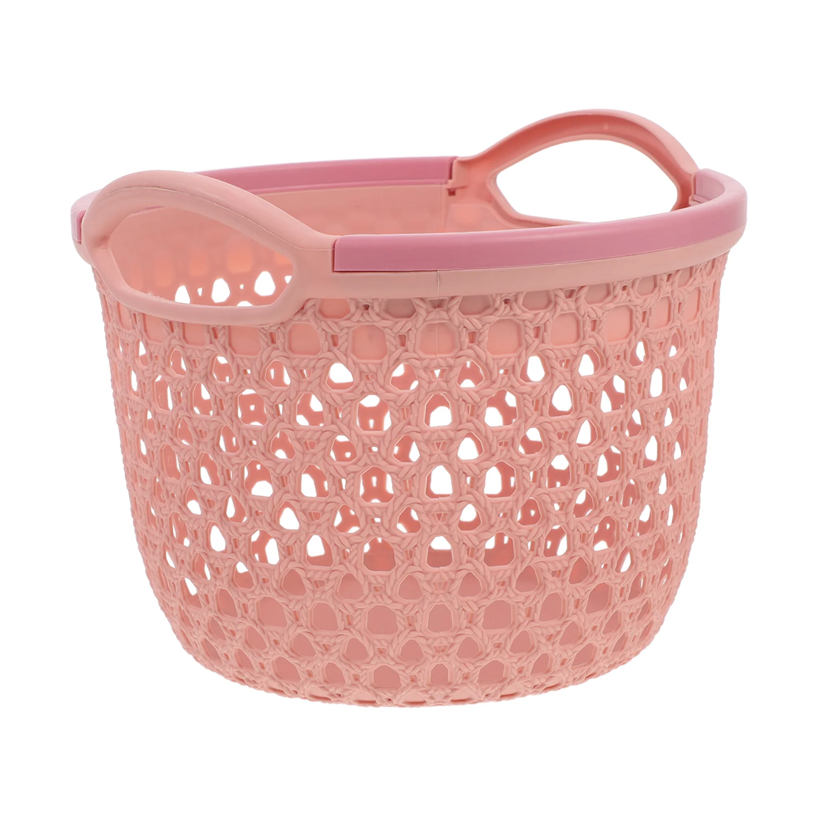 

Laundry Basket Plastic Baskets for Storage Woven Organizer Garbage Can Desktop Pp Table