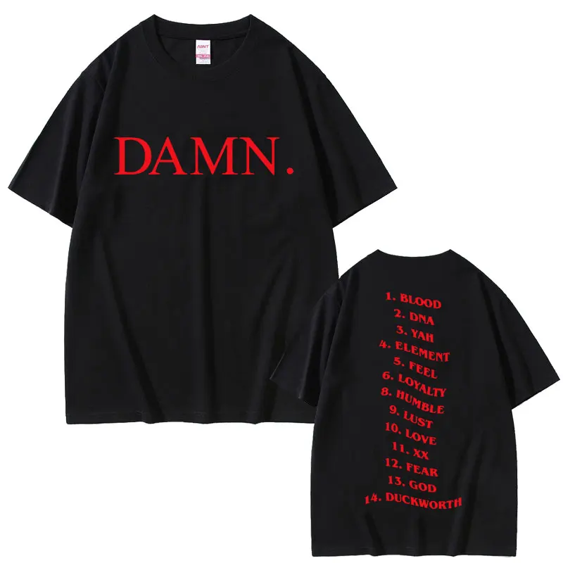 Rapper kendrick lamar damn mesmo gráfico t camisa verão das