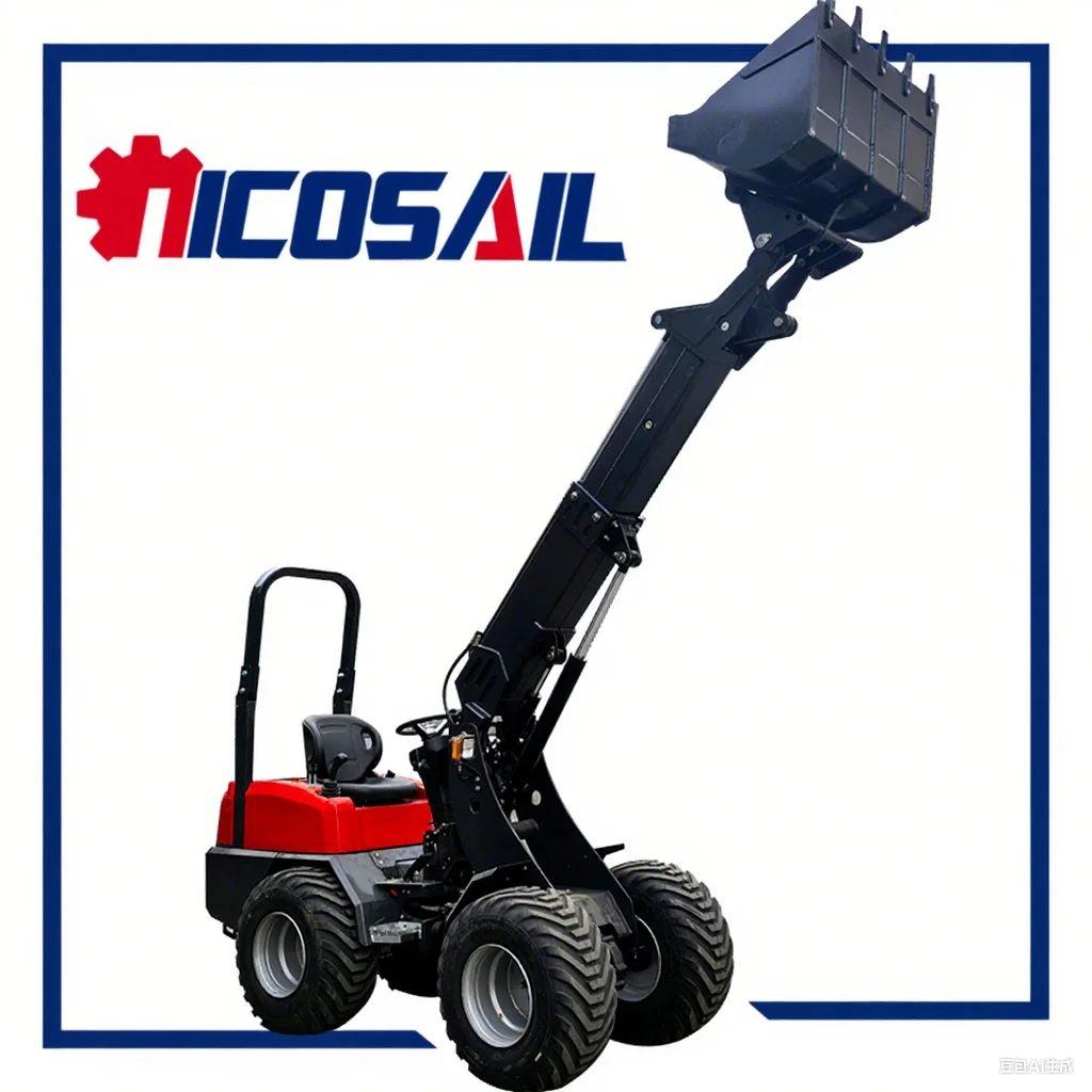 Customized Electric Mini Front End Loader with Telescopic ArmNewDesignWheel Loader Made in China for Efficient Material Handling