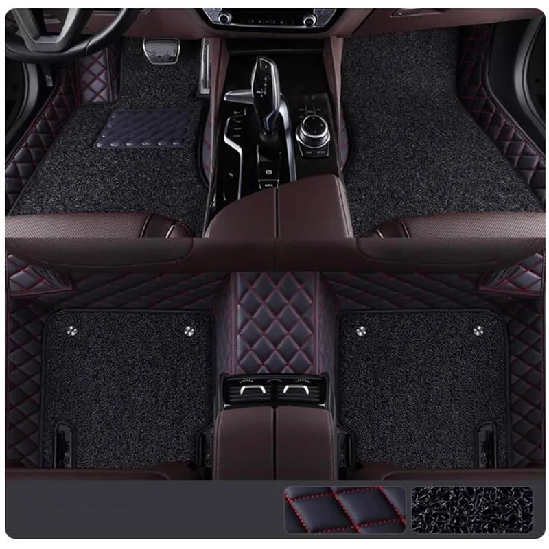 

Специальные автомобильные коврики на заказ для Mercedes Benz EQS 450 SUV 2025-2023, 5-местные высококачественные двухслойные ковры для EQS450 2024