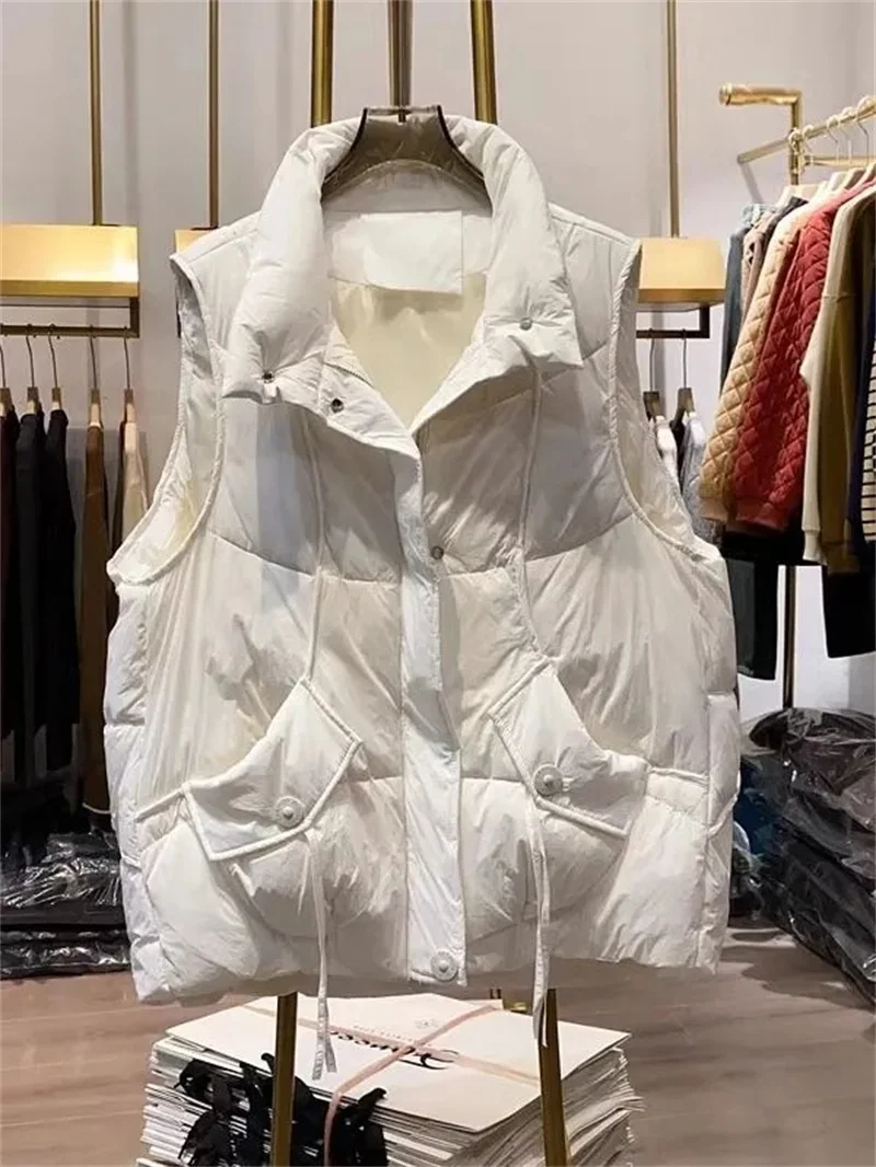 2025 Moda Calda Piumino da Donna Autunno Inverno Allentato Imbottiture Gilet di Cotone Abbigliamento Esterno Piumino Cappotto di Pane