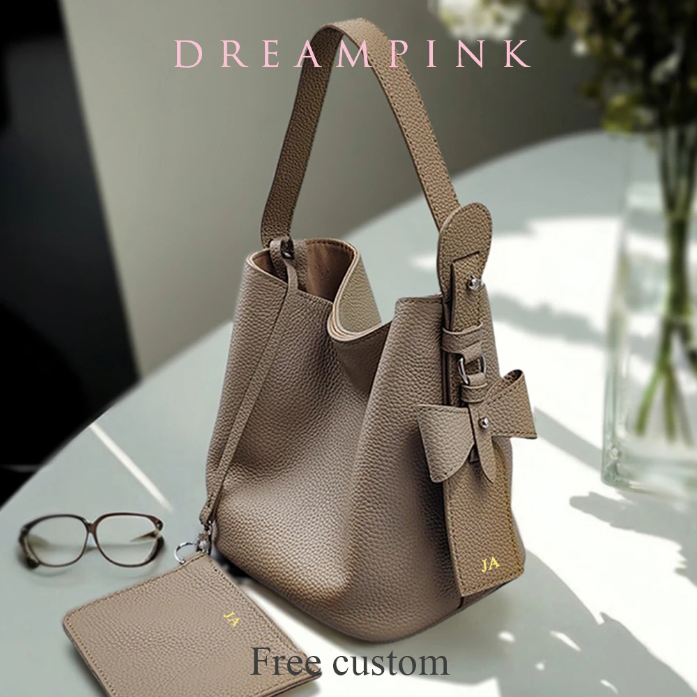 

Элегантная женская сумка-мешок BowKnow на заказ, большая вместительная женская сумка на плечо, модная женская квадратная сумка из натуральной кожи