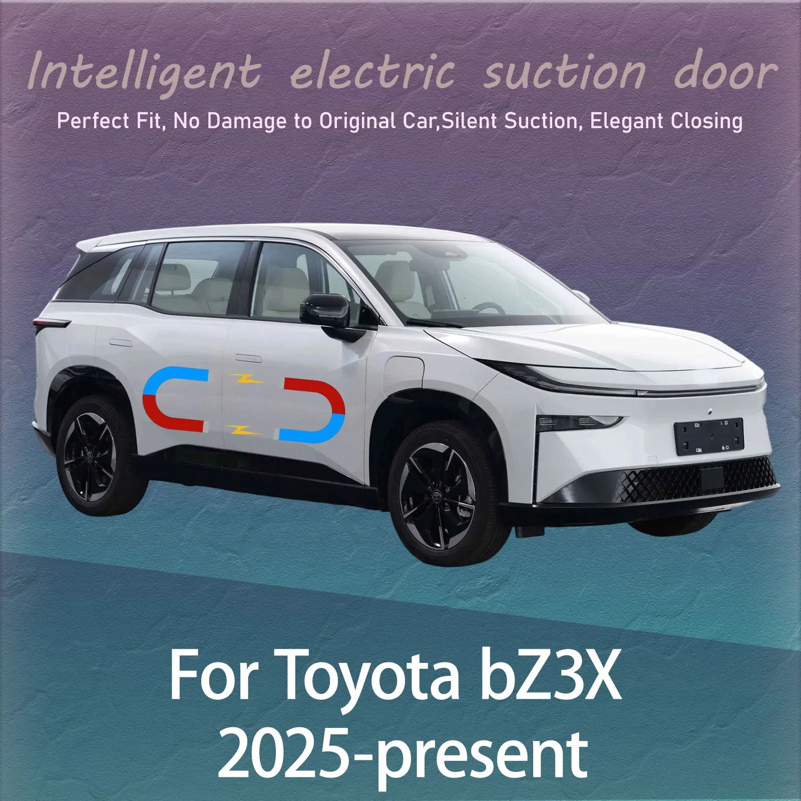 

Комплект электрических доводчиков дверей для Toyota bZ3X 2025-наст. время: Автоматическая бесшумная система плавного закрывания дверей с функцией предотвращения ударов и тихим механизмом фиксации