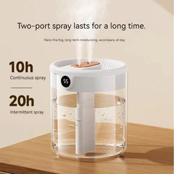 2000ml Air Humidifier Essential Portable USB Desktop Indoor Air Atomization Humidifier Household Mute Large Spray Humidifier