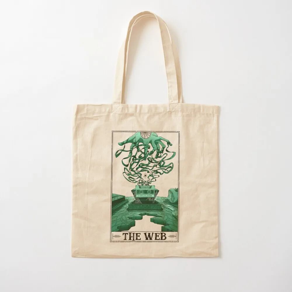 

The Web Tarotesque - (Light) Tote Bag shopper bag women canvas custom fabric bag Custom Canvas Tote