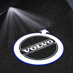 2/4Pcs Car Door Welcome Emblem Light for Volvo XC40 XC60 XC90 S60 S90 V60 V40 Logo Shadow Projector Lamp Decoration Accessories