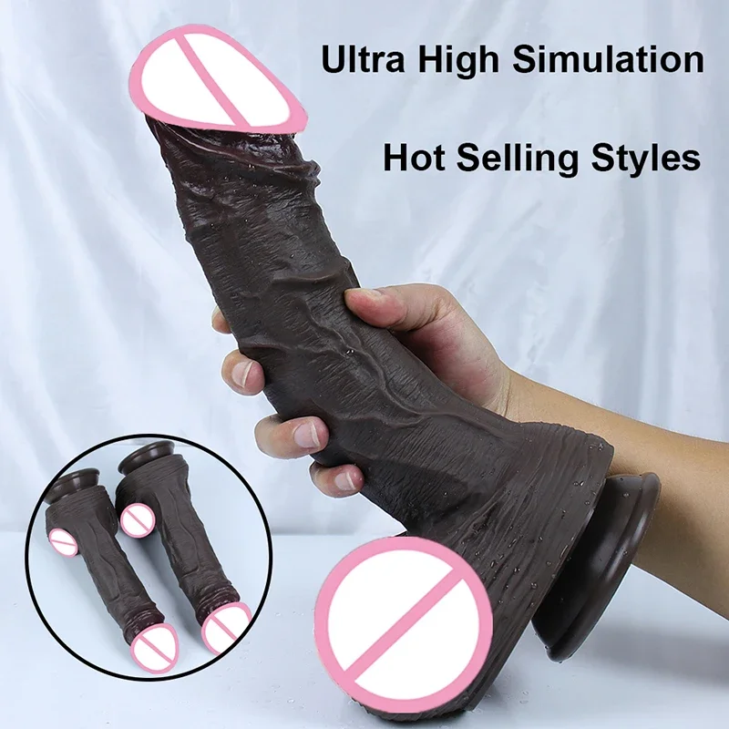 Ultra High Simulation XL Dildo Super Realistic Big Penis Flexible Suction Cup Anal Plug Sex Toys For Women Masturbator Adult 18+