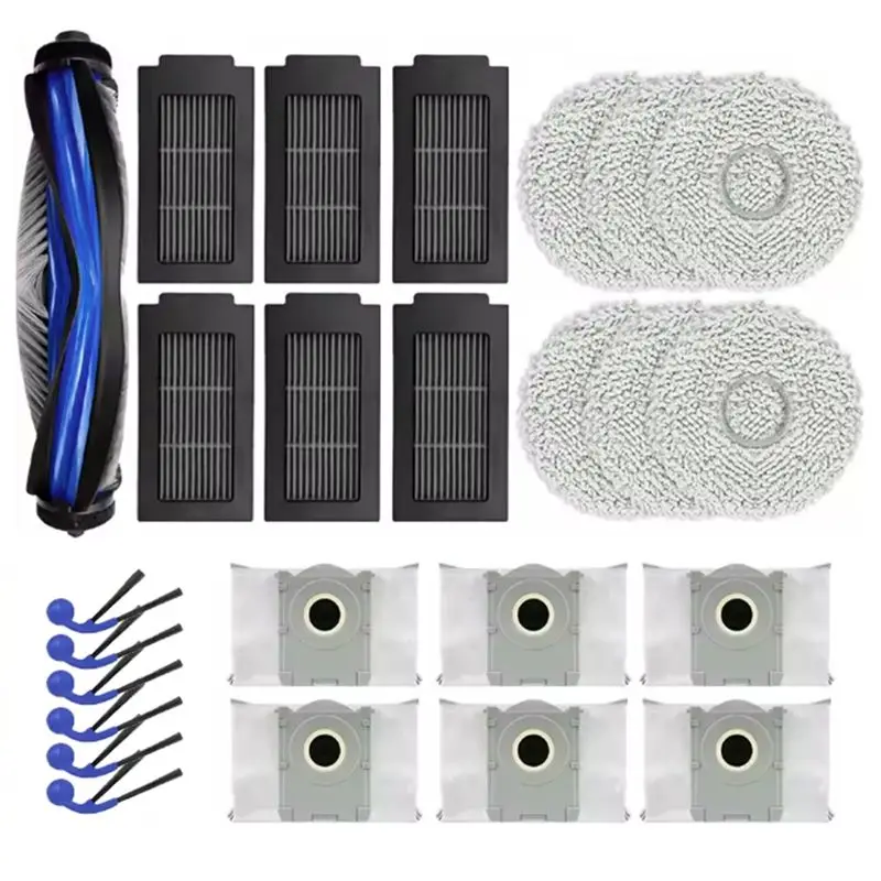 

【A26P】25 шт. для робота-пылесоса Ecovacs Deebot T30C Omni / T30C Pro Omni: сменные запчасти — щетка, фильтр, мешок для сбора пыли, тряпка для мытья полов