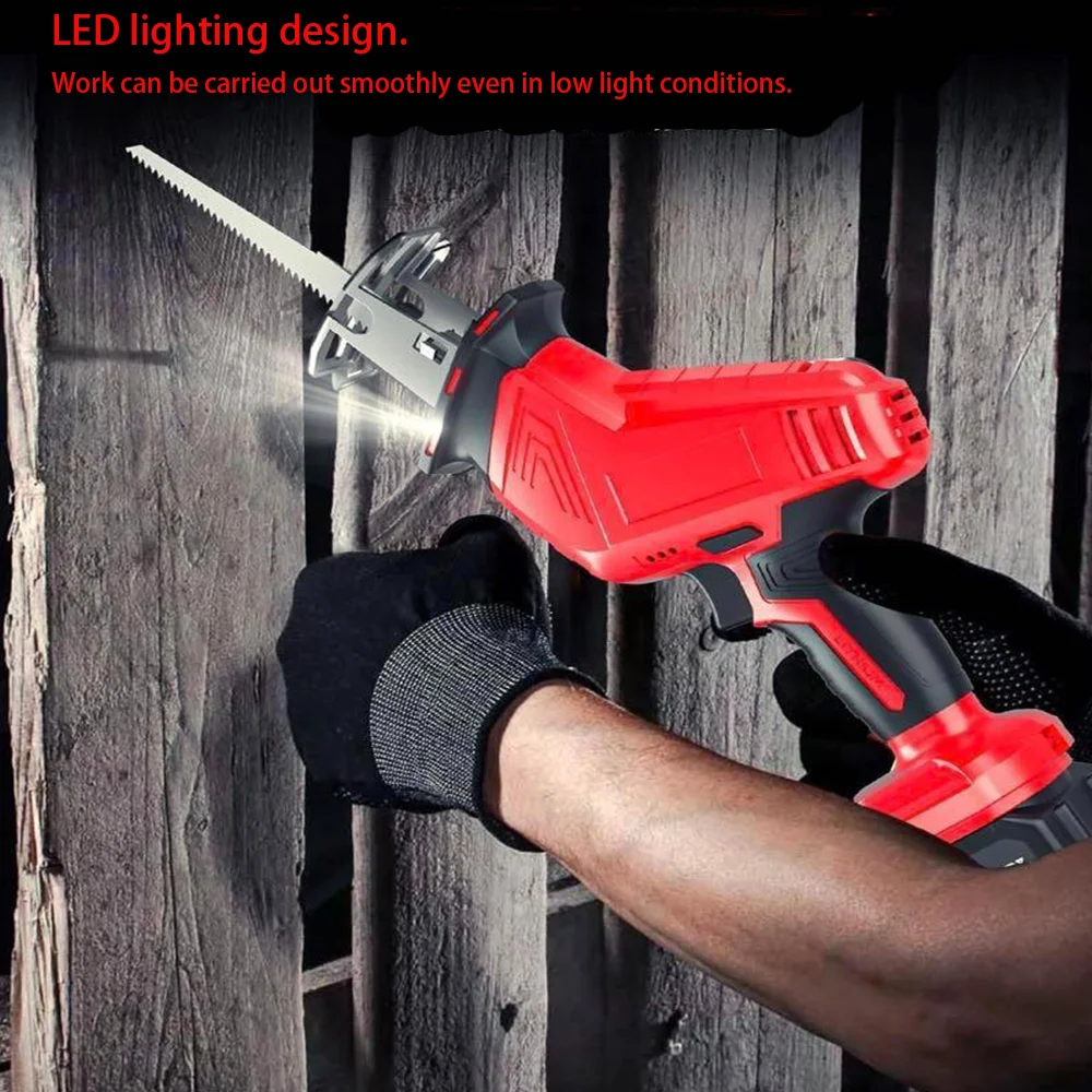 منشار DewinLVD الكهربائي Goddess Sabre منشار قطع الأشجار المعدنية متعدد الوظائف اللاسلكي ﻿ أداة كهربائية لدبوس بطارية ميلووكي 21 فولت