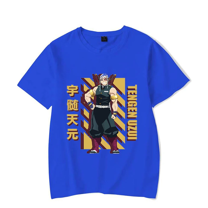 New Anime Funny Uzui Tengen Print T-Shirt Womans Men Casual Tops Summer Cool T Shirt Plus Size Tops Tees