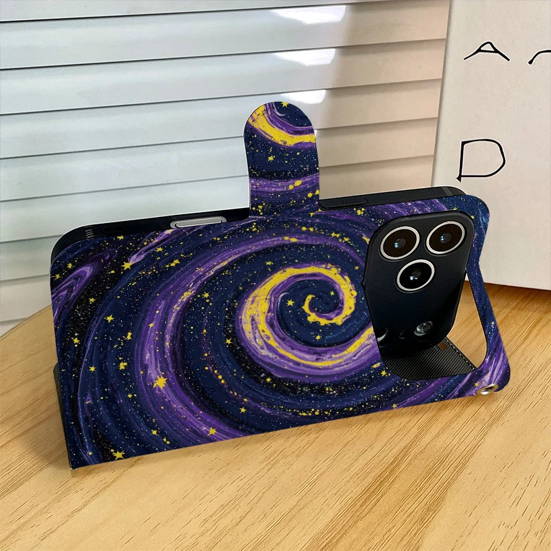 Galaxie-Muster 2D Flip Cover K – Flip Leather Case Bewertung und Preis