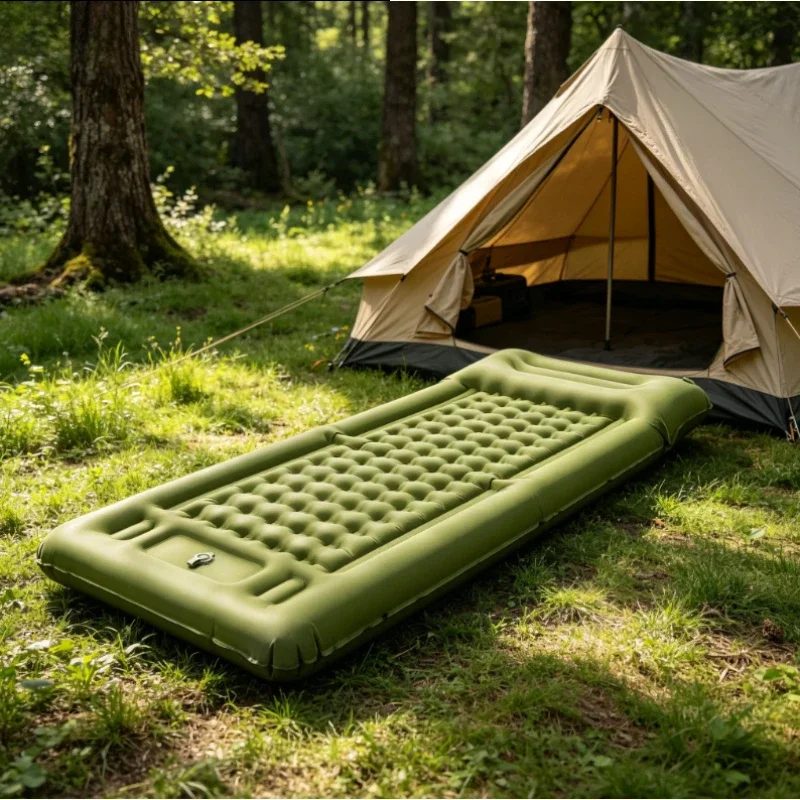 2026NEW Outdoor Thicken Camping Mattress Ultralight Self Inflating Air Mattress Built in Inflator Pump for Travel Hiking Fishing