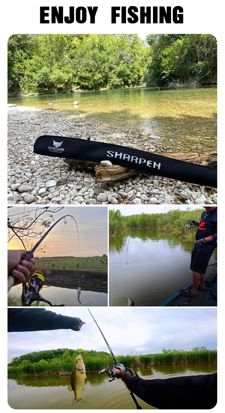 PURELURE SHARPEN Travel Soft Lure Long Spinning and Casting XF/MF Action Rods FUJI Components Bass Pike Rod Angelrutenrolle – Detail 17