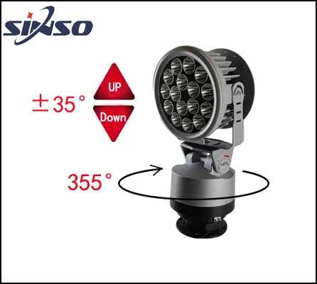 ไฟฉาย LED วิทยุควบคุมระยะไกลแบบหมุนอัตโนมัติของ Sinso สำหรับฟาร์ม