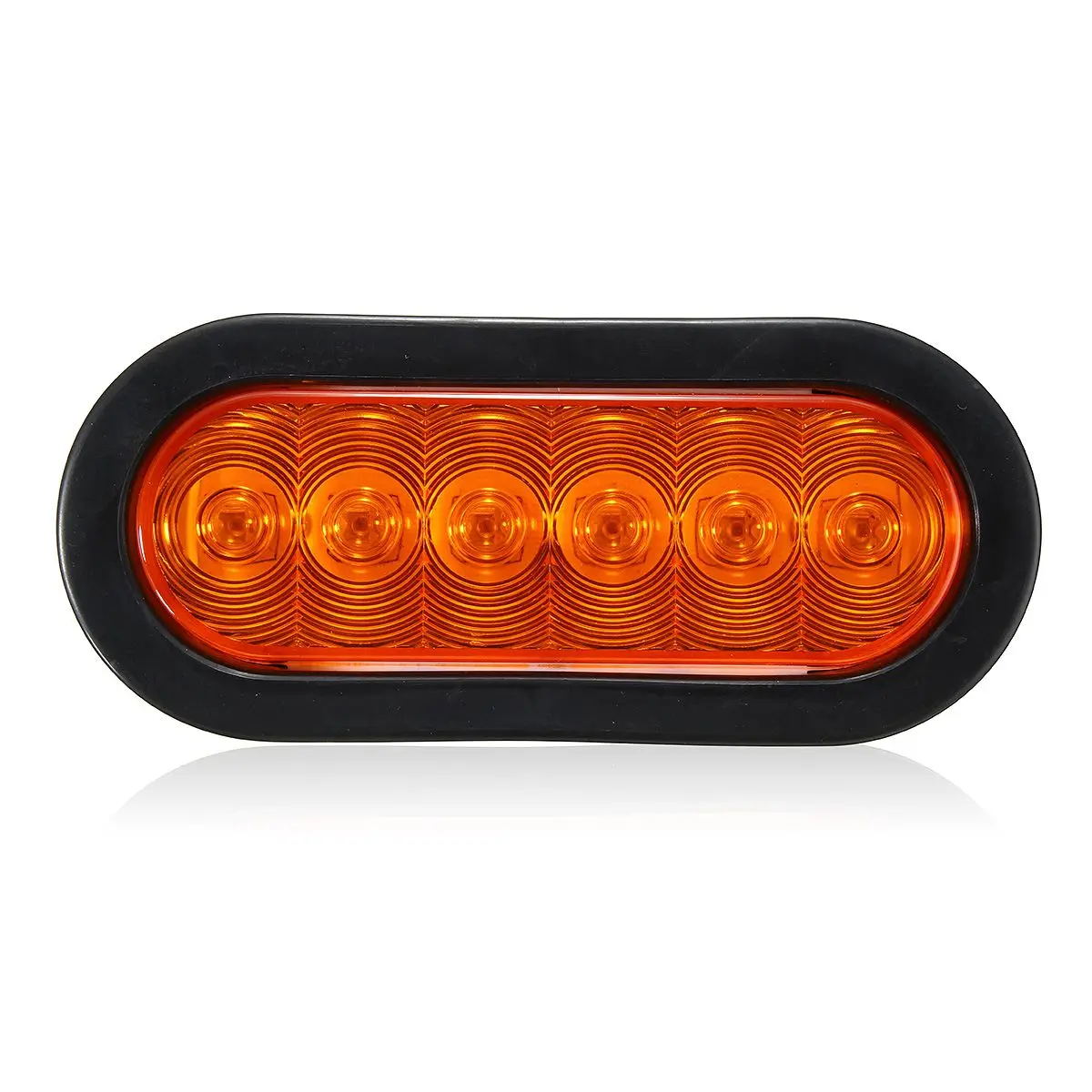 1/2/4pcs 6 LED Truck Side Marker Light Turn Signal Indicator Clearance Lamp Brake Stop Lights For Trailer Lorry Warning Lights