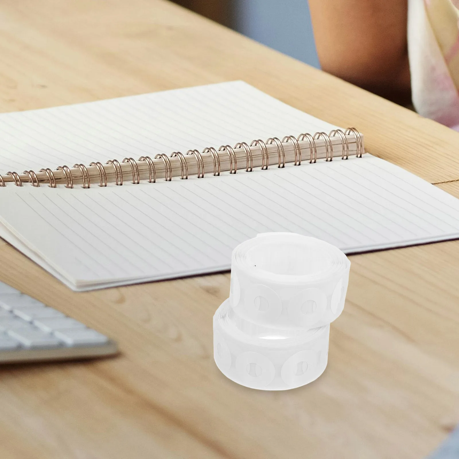 500Pcs Hole Punch Reinforcers White PVC Self Adhesive Paper Hole Protectors for Binder Repair Page Strengthening Labels