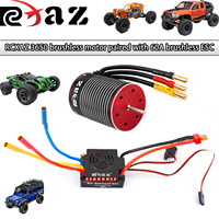 RCXAZ 3650 Brushless Motor and 60A Brushless ESC Governor for RC 1/10 SCX10 Remote Control Axial Traxxas TRX4 Creeper Waterproof