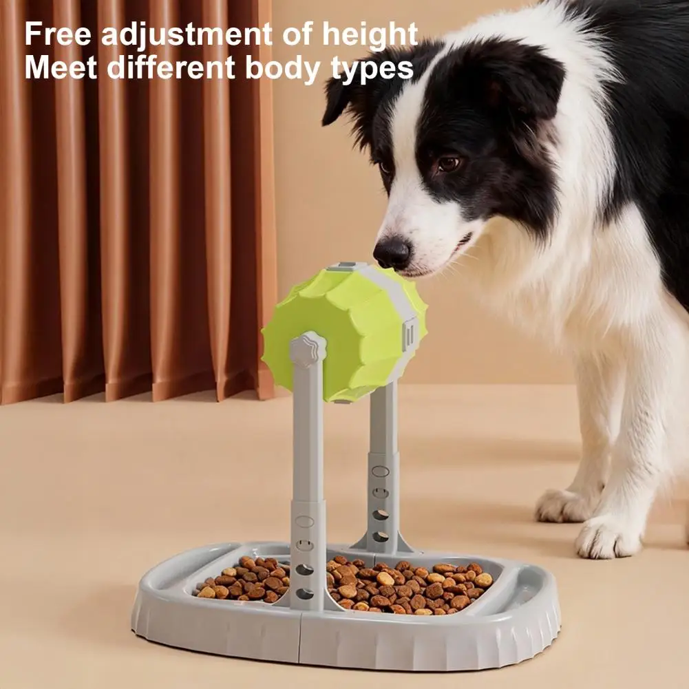 

Интерактивная кормушка для собак: развивающая игрушка-головоломка для медленного кормления, регулируемая по высоте, для здорового питания собак и кошек