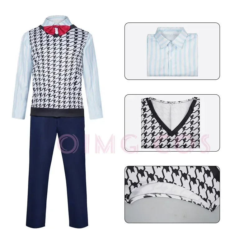 Inside Out Scared Stiff Cosplay Costume  Wig Uniform Anime Costumes Halloween  for Women Game