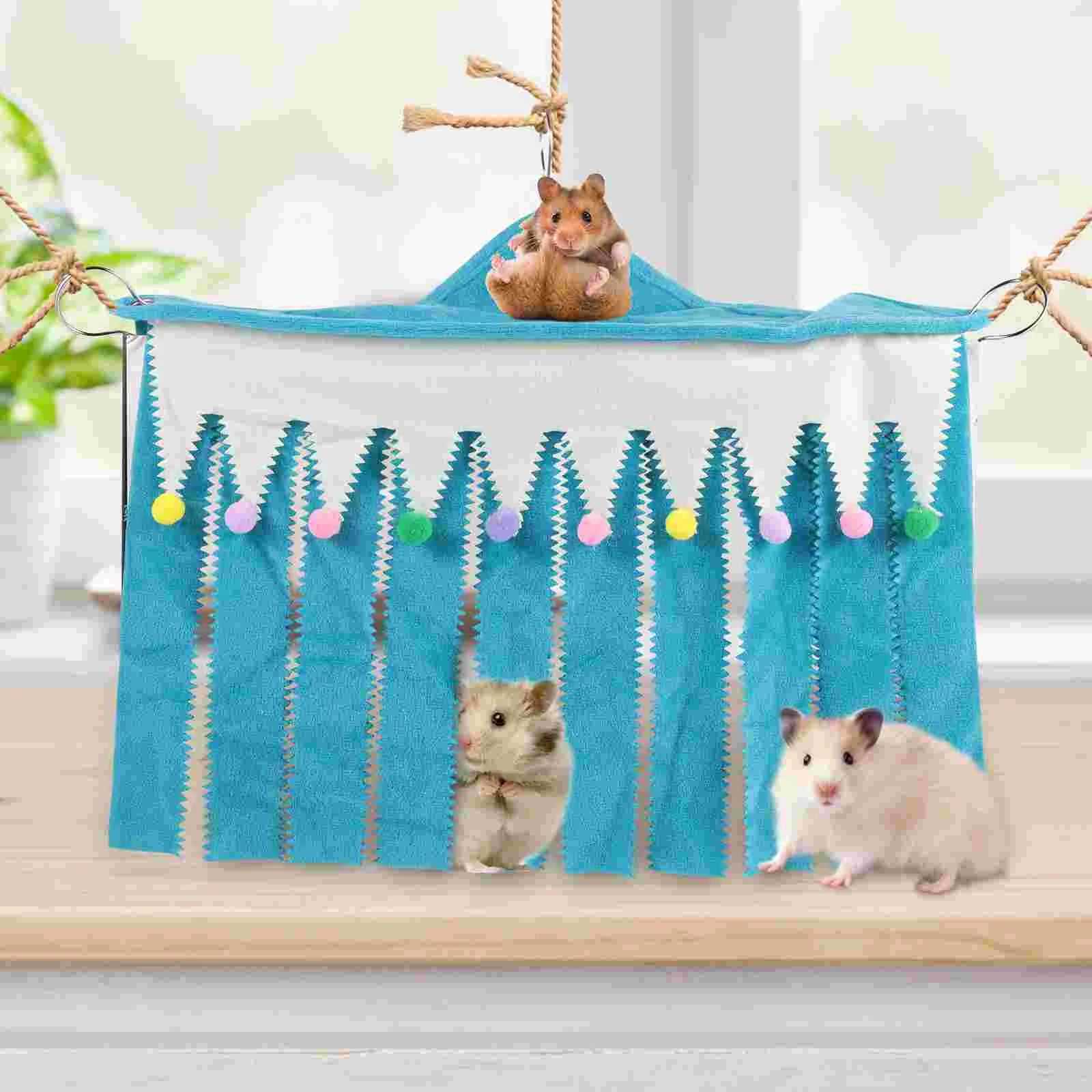 

Hamster Rest Accessories Hammock Pet Chinchilla Nest Rabbit Toys for Bunnies Flannel