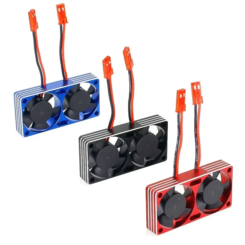 

RC car for 1/7 1/8 1/10 Motor radiator 540 550 3650 3660 3670 Motor cooling high-speed fan dual fan 3010