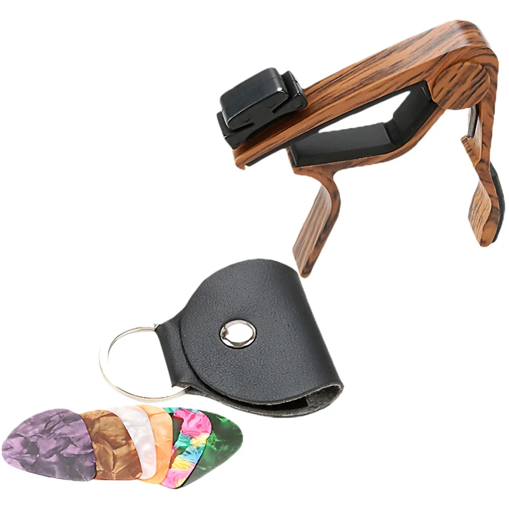 

Aluminum Alloy ABS Guitar Capo Picks Set Durable Material Electric Acoustic Guitar Bass M Ukulele Banjo Accessories