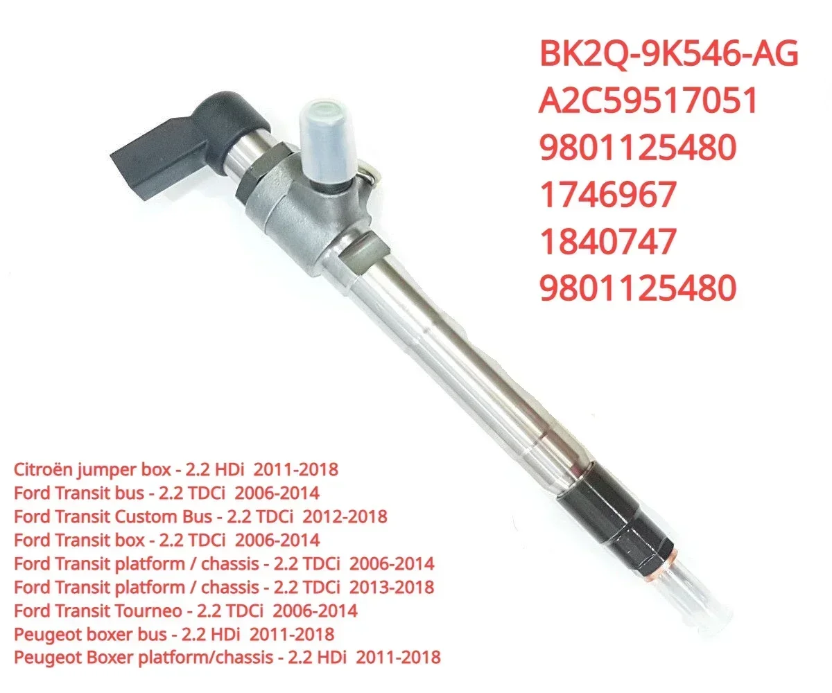 Hot selling A2C59517051 New Diesel Fuel Injector Nozzle For Siemens Ford Transit Citroen Jumper Peugeot Boxer 2.2 TDCI HDI